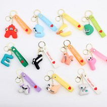 알파벳 로어 키링 열쇠고리 캐릭터 피규어 가방 인형 키고리, R29098X(X엑스