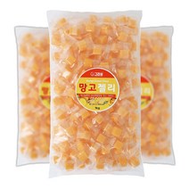 그리심 망고젤리 1kg 3봉-개별포장 사탕 캔디 디저트 간식, 3개