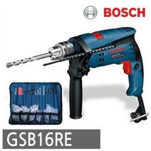 보쉬 GSB16RE 전기 해머드릴 750W 파우치 100PCS, 1세트