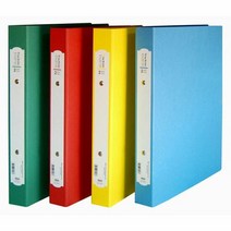 RT 현풍 2공 O링 바인더 수입지 A4 3cm 노랑 공간격 8c, 단품