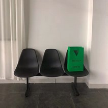 버스의자 야외용 벤치 등받이 공원 의자, 3명