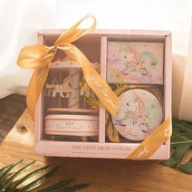 회전목마 오르골 여친 친구 어린이 생일선물 세트, E