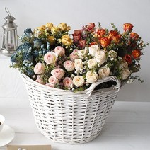 드라이 러브장미 부쉬 조화(6color), 진핑크
