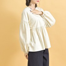 내추럴가든 리버시블 셔링 플레어 블라우스