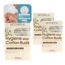 마더케이 네이처 영유아 면봉, 3개, 300개입