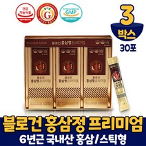 대동고려삼 불로건 홍삼정 프리미엄 스틱 진세노사이드 짜먹는 홍삼농축액 6년근 국내산 100% 홍삼 건강기능식품, 300ml, 3개