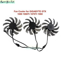 75mm T128010SU 기가 바이트 GTX1060 GTX1070 GTX 1080 1080Ti 1070Ti 1060 컴퓨터 쿨러 라디에이터 용 그래픽 카드 냉각 팬