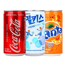 코카콜라&환타오렌지&밀키스190ml X 각10개(총30개) 업소용/콜라/환타/밀키스/탄산음료/미니음료/소캔, 1세트