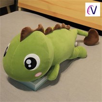 대형모찌인형 바디필로우 공룡인형 대형쿠션 선물 애착/수면인형 몰랑이인형, 그린 브라운_80cm
