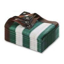 텐트 그늘막 차양 × 캐노피 천막 여름 정원 뒤뜰 자외선 차단 내구성 햇빛 가리개, Dark Green Stripe+2*3 메터