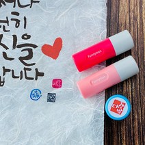 퍼니맨 S-Q2 속건 캘리 스탬프, 바이올렛케이스-폰트O, 검정잉크