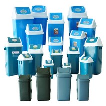 다용도 웰빙휴지통 / 월드휴지통 / 사각휴지통, [선택2] 월드휴지통 청색 8호 (100L)