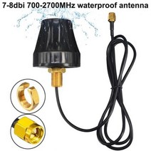 안테나 4G 신호 케이블 700-2700MHz 7-8dbi GSM 3G 방수 실외 패널 LTE 공중 SMA 남성 전 방향, 한개옵션0