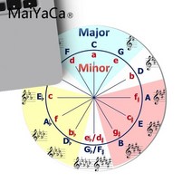 무선충전마우스패드 레이저 MaiYaCa-피아노 바이올린의 서클 내구성 고무 마우스 매트 패드 게임용 러그 PC 노트북 게이머 데스크, [08] 22x22cm