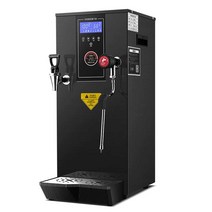 업소용 온수 디스펜서 편의점 카페 전기 가열 정수기, 12L LCD 터치스크린 실버
