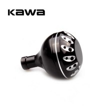 Kawa 낚시 릴 핸들 노브 직경 30mm 스피닝 휠 가공 금속 낚시 로커 노브 shimano 및 다이와 스피닝 릴, 블랙 실버