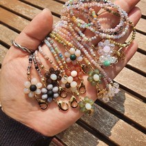 조이드레싱 명품 마스크 스트랩 진주 마스크 줄 핸드메이드 국내제작 크리스탈 비즈 고급 귀걸이 국산 어른