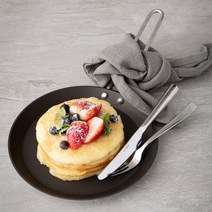 에델코첸 통3중 팬케이크팬 프라이팬 24cm (블랙 논스틱), 1개