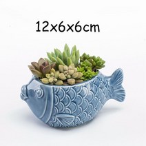 수제토분 블루베리 마늘 대형 화분 오리지널 빈티지 pocelain blue fish 홈, 열하나