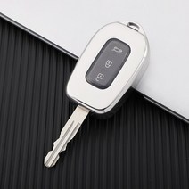 Dacia Sandero Stepway Logan Duster 용 키 케이스 르노 더 스터 Dokker Clio 5 SS2 Renault TWingo 커버용, [05] 은