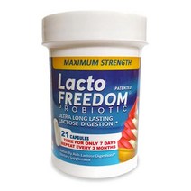 필수 효소 Lacto-Freedom Probiotic for Lactose Intolerance. 7 Day Supply Provides Months of Relief - Help