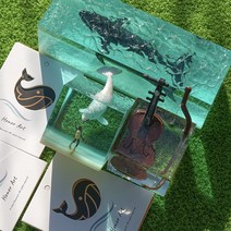 아너아트 레진아트 우영우 문진 벨루가 범고래 흰수염 대왕 혹등, 토성