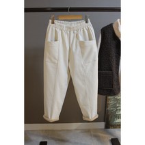 나무옷장 6806 밍크기모 스판배기바지