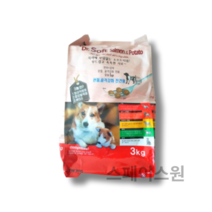 더독 닥터소프트 애견용 소프트사료, 3개, 3kg, 0   2가지주원료(연어+감자)