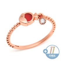 [비앤비골드]14K18K 물고기 행운 붉은산호 반지 SRS29566
