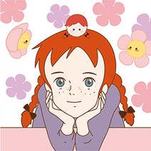 DIY 페인팅 빨강머리 앤n마리몽 플라워 앤 25X25, 단품