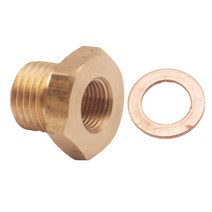 부품 부속 온도 게이지 송신기 유닛 짧은 어댑터 - 18 npt 암-m14 x 1.5 수, 없음