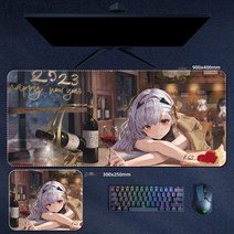 승리의 여신 Nikke 게임 승리의 여신 니케 캐릭터 굿즈 장패드 마우스패드 모음, 900x400mm, 3mm, N
