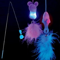 종류선택 우쭈쭈 LED 고양이 낚시대 D17, 피쉬, 1개