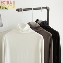 [아스틴]발열 히트텍 대체 이너 스판 검은색 기본 하이넥 레이어드 목 폴라 티