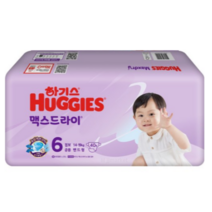 하기스 NEW 맥스드라이 점보 밴드형 남여공용 6단계(14~19kg), 800매, 0   6 step (14~19kg) / 공용 점보