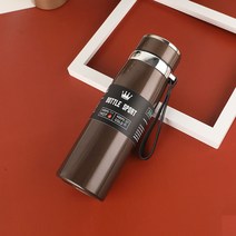 thermo bottle-1, 1000ml, 짙 은 갈색