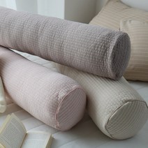 린즈홈 워싱 순면 피그먼트 원통형 바디필로우 롱쿠션커버(솜제외)