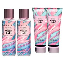 빅토리아시크릿 한정판 Candy Baby 미스트 2개x250ml+로션 2개x236ml, 4개