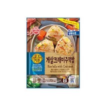 오뚜기 혼밥 아이간식 오즈키친 게살크래미주먹밥 500G 엄마손맛 자취템 소풍 피크닉 한끼식사 바쁜아침식사, 28개