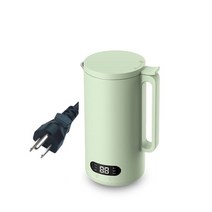 콩가는기계 두유기계 두유기 미니두유제조기휴대용 미니 밀크 쉐이크 두유 메이커 500ML 믹서기 스무디, 03 Green 350ML_02 EU_02 220V