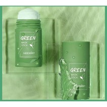 YI MING 그린티 가지 클렌징 고체 오일 컨트롤 마스크 딥클렌징 안티에이징 마스크 F666, 녹차/1개