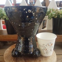 다육 다육화분-중대형 수제 다색 다육화분 (높이 17cm 입구 13cm)