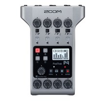 ZOOM 레코더 PODTRAK P4 다채널 핸디 팟캐스트, ZOOM ZDM1 마이크가 있는 P4