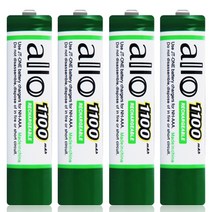 제이티원 allo 1100mAh AAA 충전지 4알(케이스포함), 1세트, 4개입