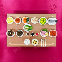 [오피스스쿨] 클레이로 전통 7첩 반상 만들기 1인세트 점토놀이 새해 차례상 음식만들기 클레이 diy 차례음식만들기 클레이놀이세트 미니어쳐 만들기 설날만들기 새해만들기 (토단)