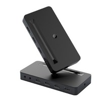 4 in 1 아웃 4K 비디오 KVM 스위치 USB 마우스 키보드 HDMI 인쇄 호환 공유 USB 허브, 01 Black