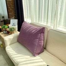 호옴 순면 대형 삼각 침대등쿠션 세모베개 집순이배게 등받이 헤드, 모던 퍼플