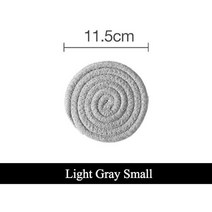 볏짚 짚 받침 냄비 받침대 라탄 캠핑 공예 공예품 면 코스터 linen round mats set insulation 커피 패드 placemat for 식탁 주방 홈 장식 현대, 면 매트 11cm
