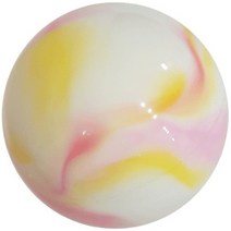 리듬체조 볼 믹스 2색(취미용 2부경기용), 화이트블루옐로우믹스