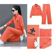 jmi 여성 반집업 맨투맨 세트 운동복 와이드팬츠세트 여성 츄리닝세트